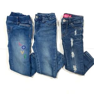 Girl’s denim jeans bundle size 4t